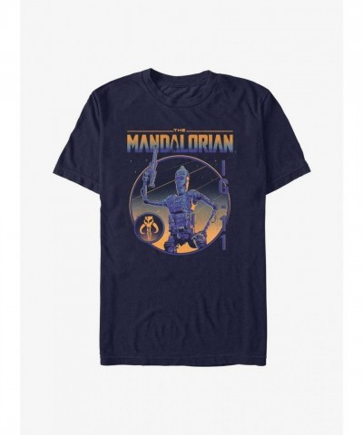 Mandalorian IG-11 Statue T-Shirt in Blue for Men