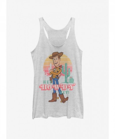 Disney Pixar Toy Story 4 Girls White Hey Howdy Tank Top