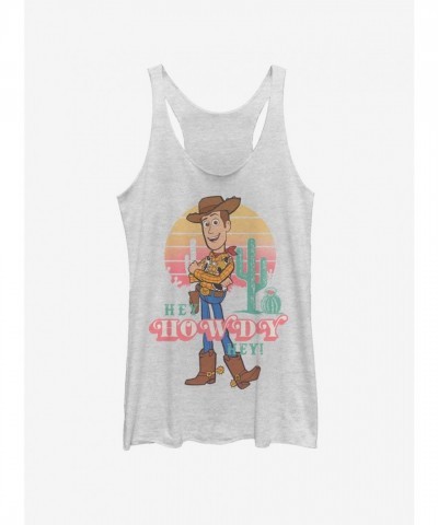 Disney Pixar Toy Story 4 Girls White Hey Howdy Tank Top