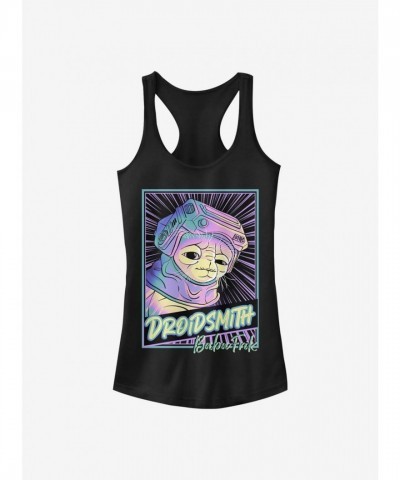 Babu Frik Droidsmith Star Wars Girls Racerback Tank - Black