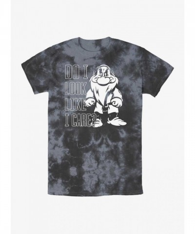 Disney Grumpy T-Shirt - Snow White Seven Dwarfs Unisex Tie-Dye MULTI