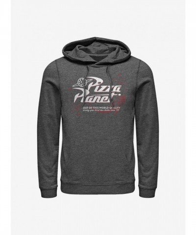 Disney Pixar Toy Story Retro Pizza Planet Grey Hoodie for Men