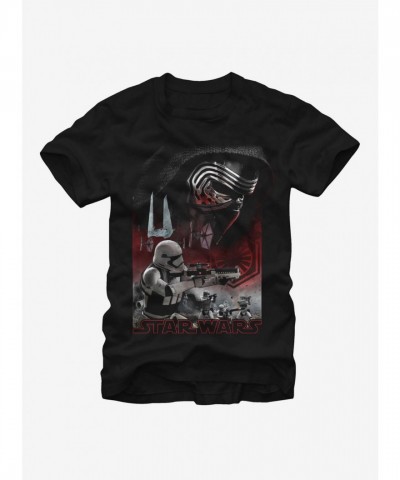Star Wars Kylo Ren vs Stormtroopers Unisex T-Shirt - Black