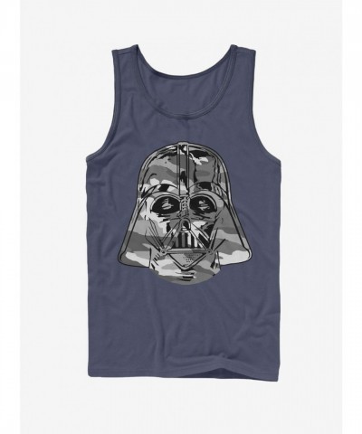Star Wars Inspired Camo Vader Tank Top - Blue for Men