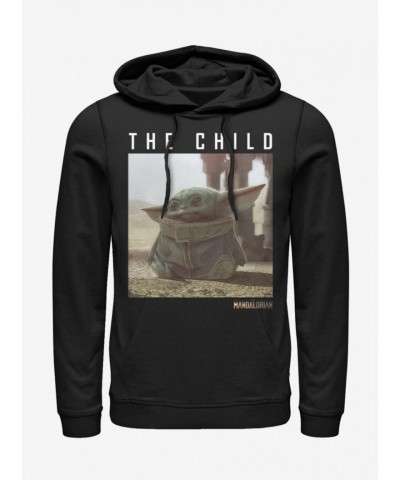 The Mandalorian The Child Adorable Green Hoodie - Men's Black