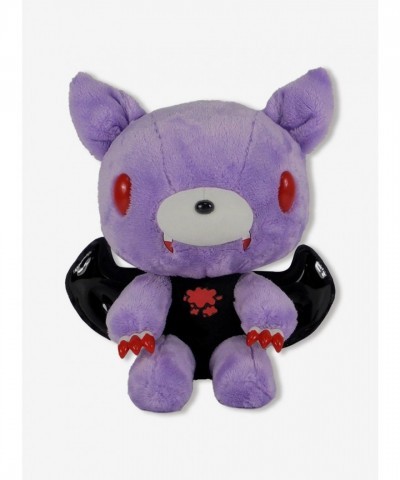 Gloomy Bear Vampire Plush - Purple Blood Splattered Winged Teddy