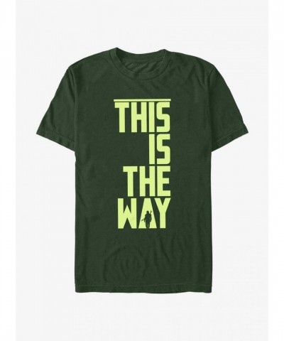 Mandalorian This Is The Way Soft Cotton T-Shirt - Men's Green