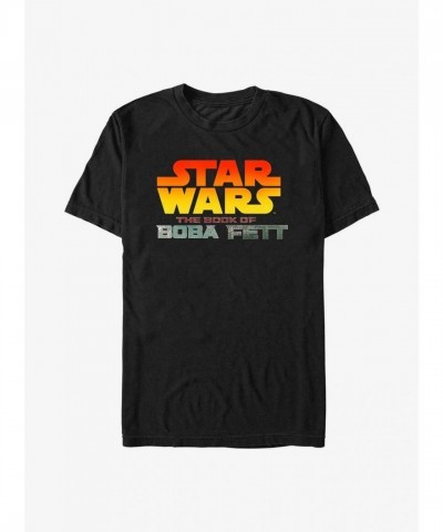 Star Wars T-Shirt Featuring The Book of Boba Fett - Men's Black Logo Tee