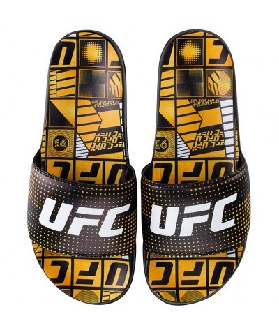 UFC Championship Gold Comfort Slides