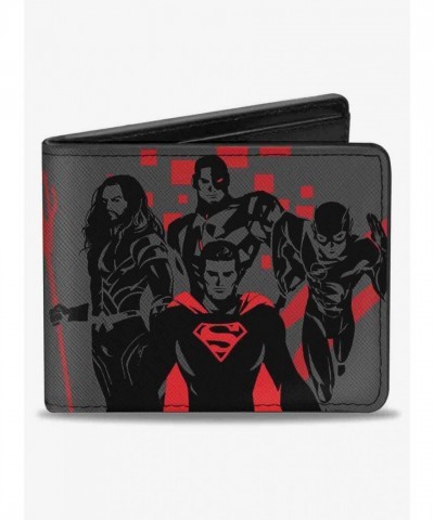 DC Comics Justice League Men's Vegan Leather Bifold Wallet 2017 Edition