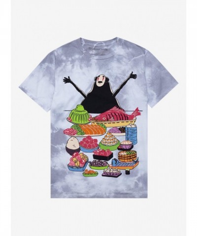 Studio Ghibli Spirited Away Comfortable Tie-Dye No-Face Buffet Tee for Girls
