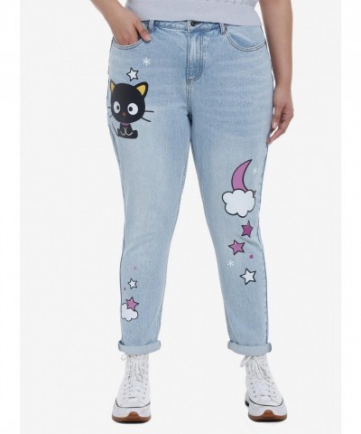 Chococat Celestial Prints Plus Size Jeans for Women