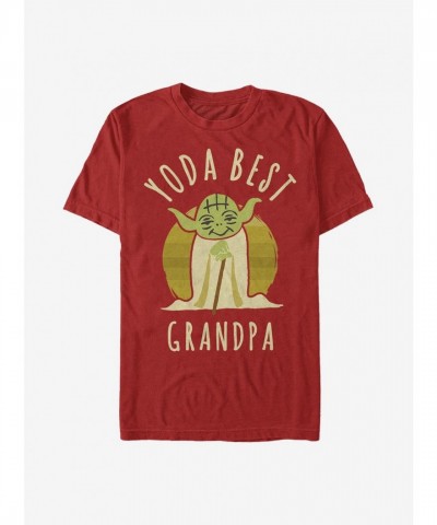 Star Wars Grandpa Yoda Quote T-Shirt - Men's Red