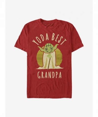 Star Wars Grandpa Yoda Quote T-Shirt - Men's Red