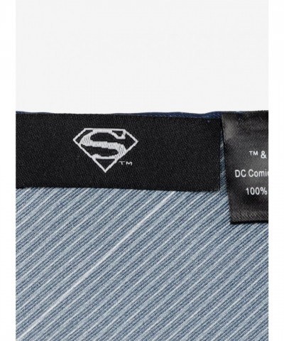 DC Comics Men's Unisex Superman Floral Silk Pocket Square